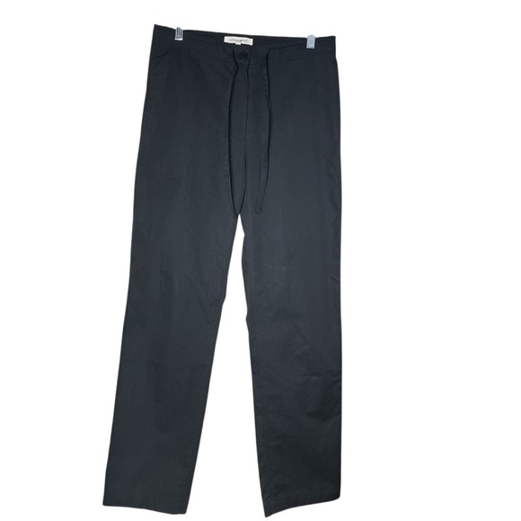 NOTHING WRITTEN Black Cotton Drawstring Trousers Size Small US 26 - Picture 4 of 16